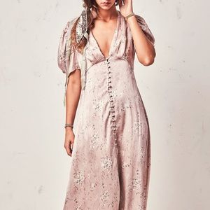 LoveShackFancy Delaney Dress- Woodrose/ S